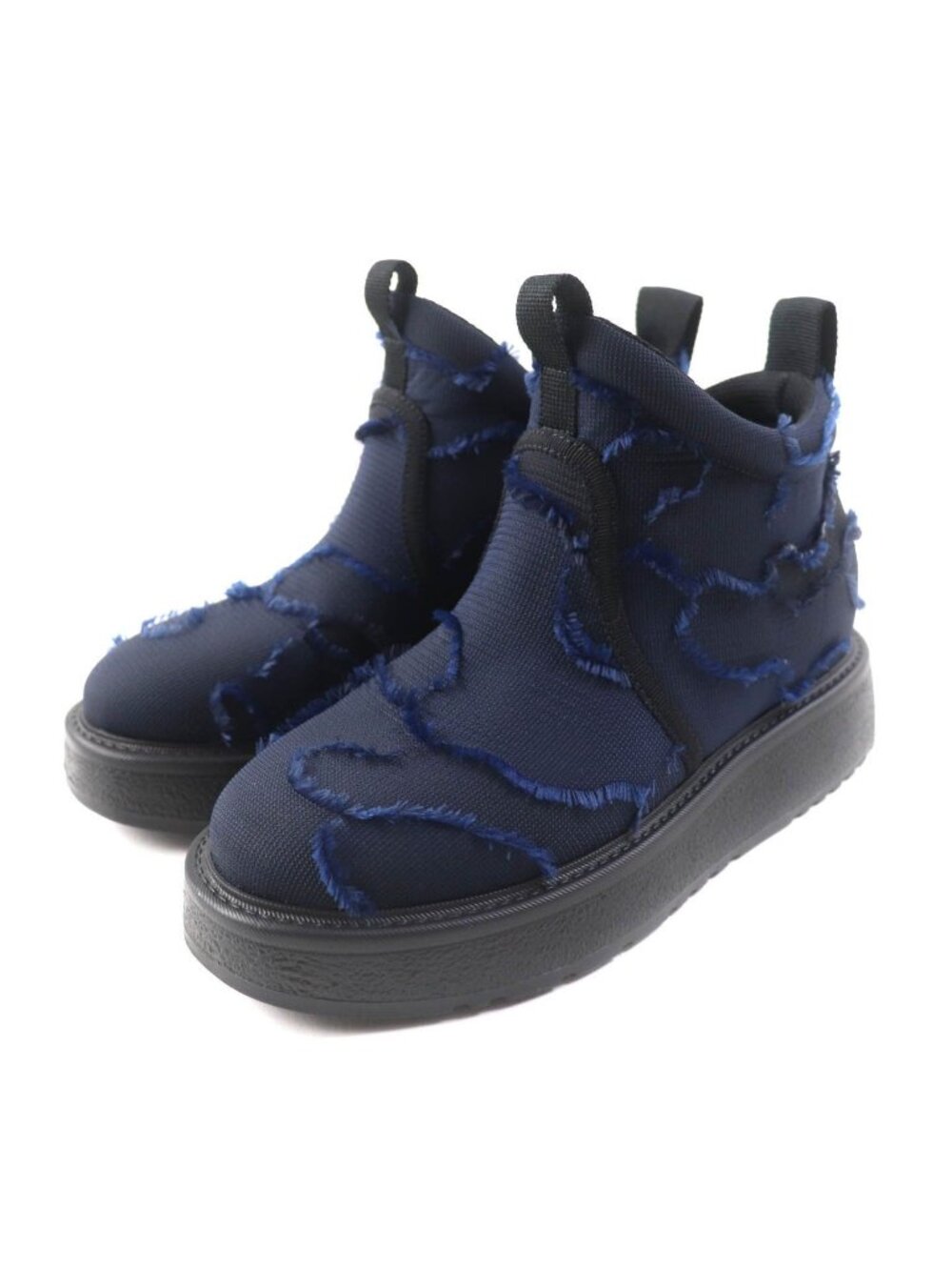 Dior Nomad-d Fringe Camouflage Pattern Logo Short Boots Navy